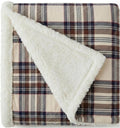 Eddie Bauer - Sherpa Reverse Throw Blanket for Bed or Couch, 50 X 60