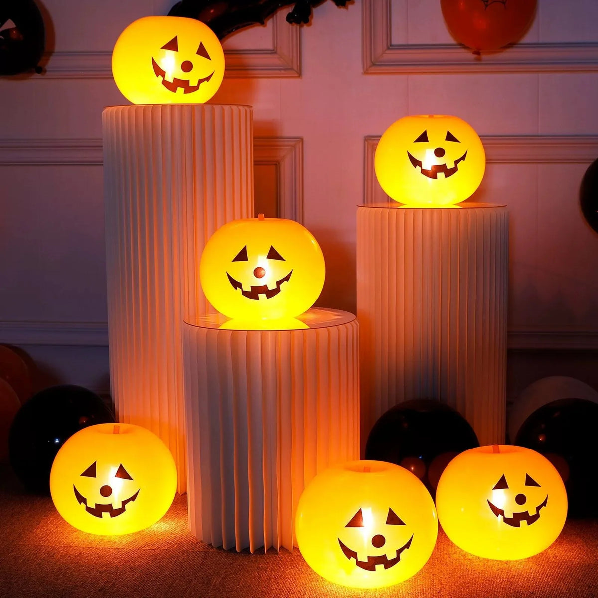 5/10Pcs Halloween Pumpkin Latex Balloon Halloween Decoration Home Outdoor Halloween Pumpkin Decoration Supplies