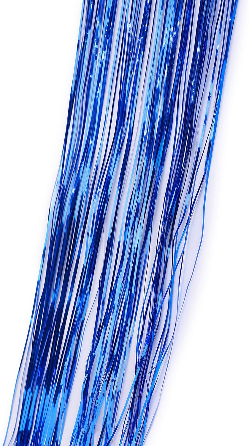 Lametta Icicle Tinsel Strands, Royal Blue – view 3