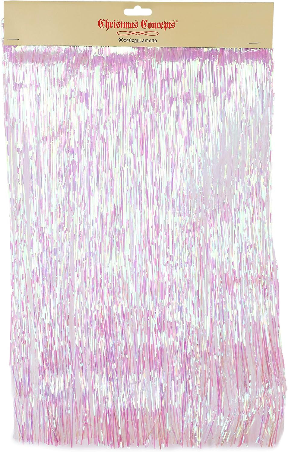 Lametta Icicle Tinsel Strands, Shiny Iridescent