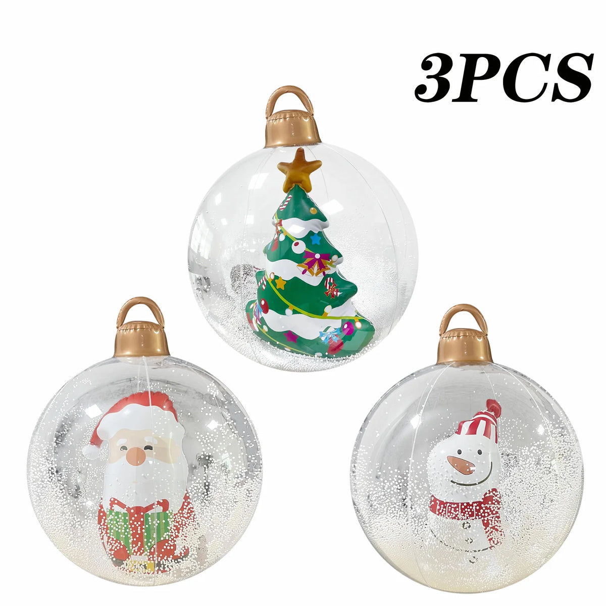 Light-Up Inflatable Christmas Balloons, 60 cm – view 10
