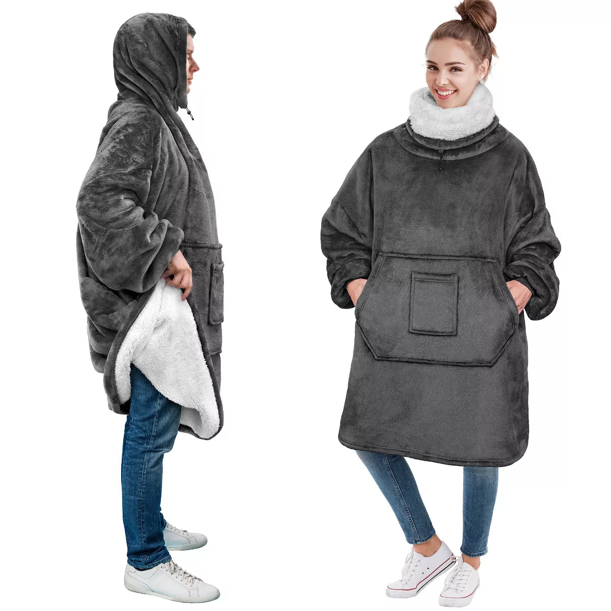 Pavilia Wearable Blanket Hoodie – view 10