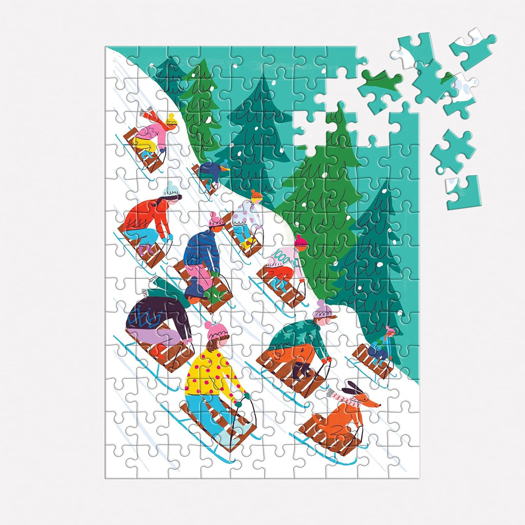 - Winter Sledding Ornament Puzzles for Adults