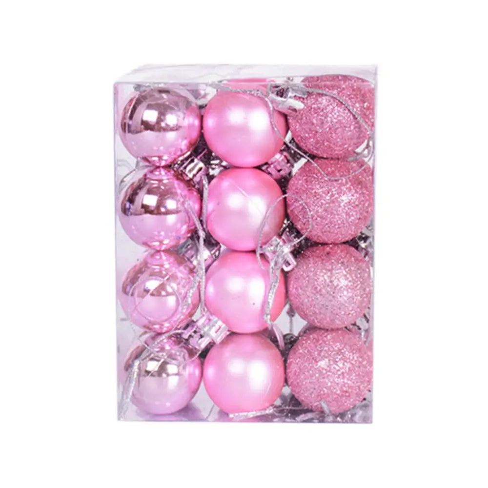 Mini Flocked Ball Ornaments, Set of 24 – view 8