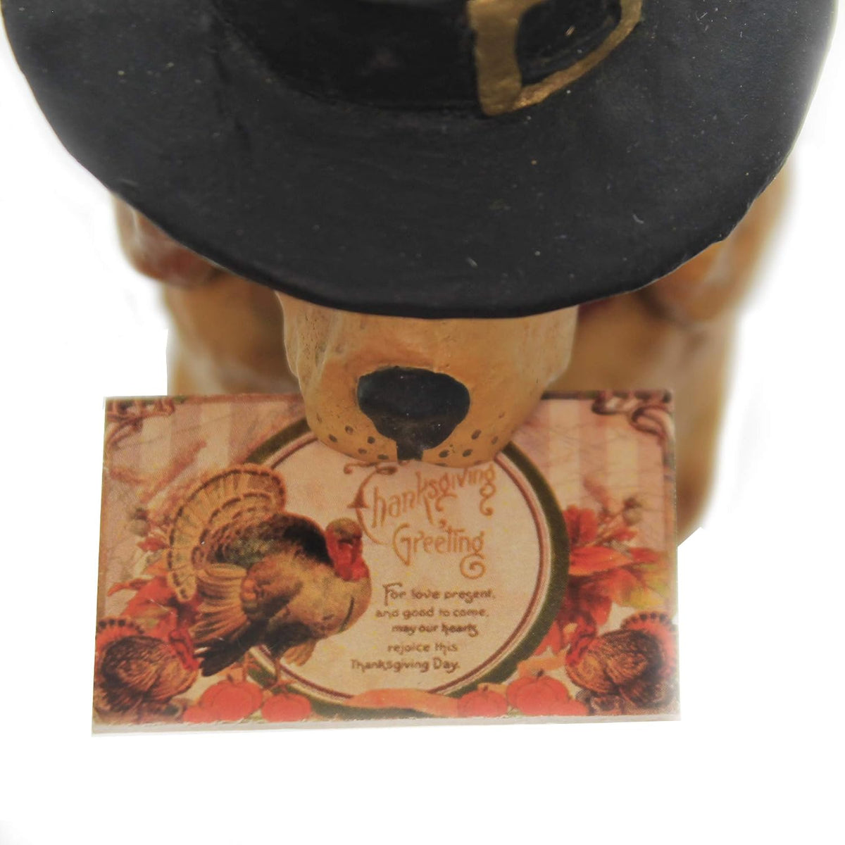 Thanksgiving Puppy Dog Figurine
