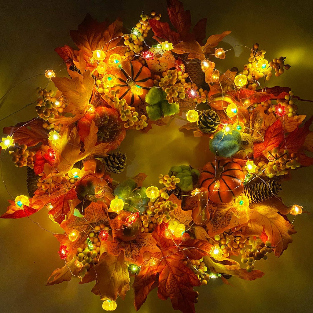 3D Pumpkin & Acorn String Lights, 6.5 ft – view 9