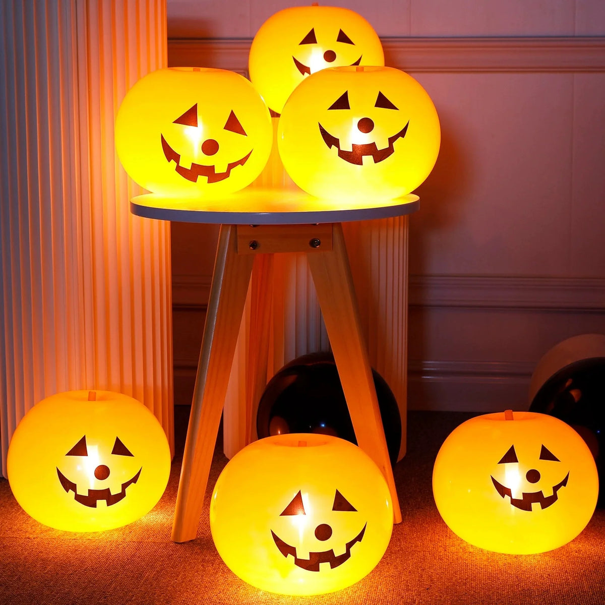 5/10Pcs Halloween Pumpkin Latex Balloon Halloween Decoration Home Outdoor Halloween Pumpkin Decoration Supplies