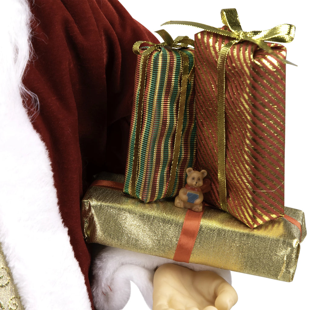 Holly Berry Santa Figure with Presents, 36" – view 6