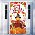 Happy Thanksgiving Door Cover for Fall Thanksgiving Party Decorations,71X35 Inch