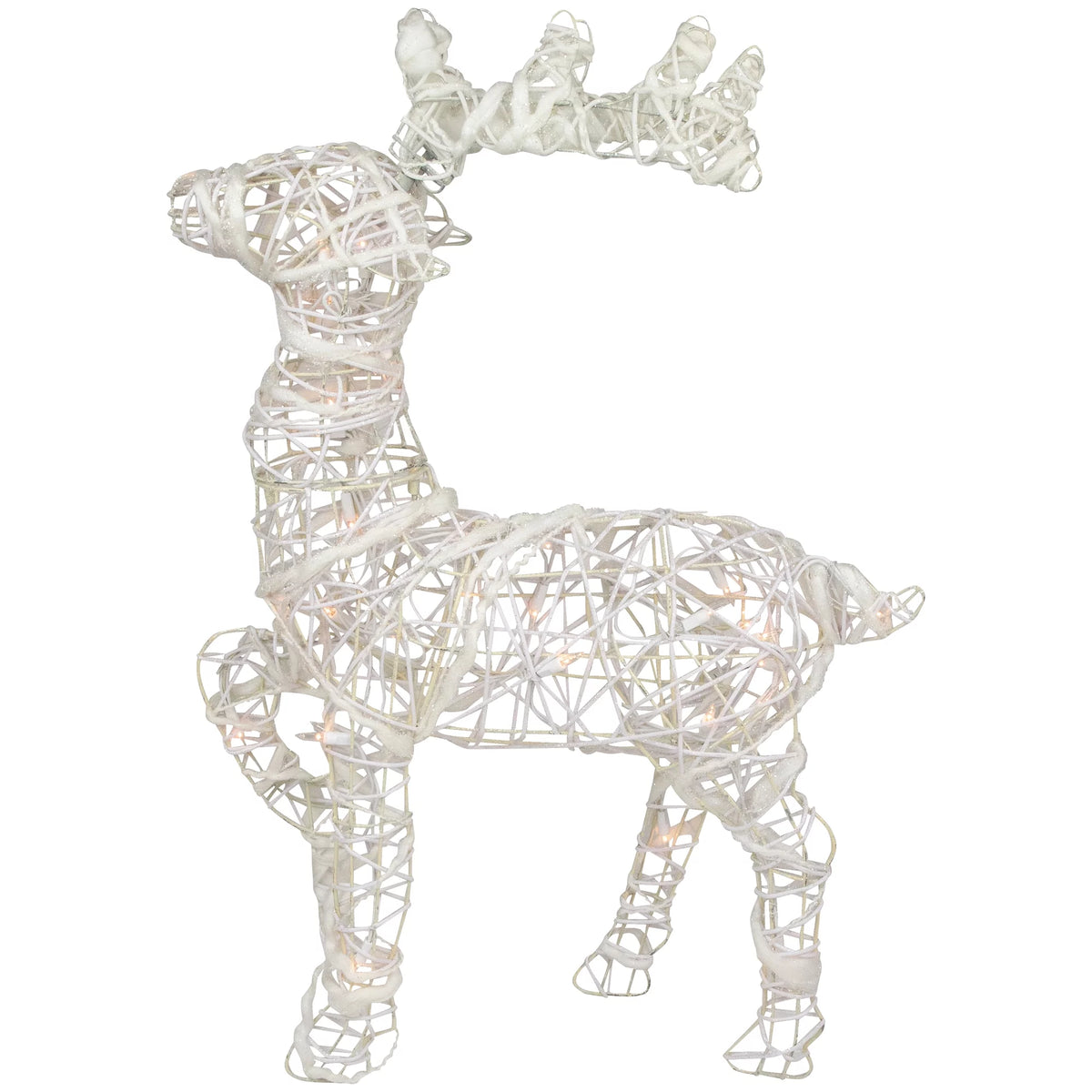Glittered Rattan Reindeer, 30", Pre-Lit – view 4
