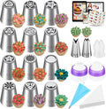 48 Russian Piping Tips Set Frosting Piping Kit for Beginners & Pros