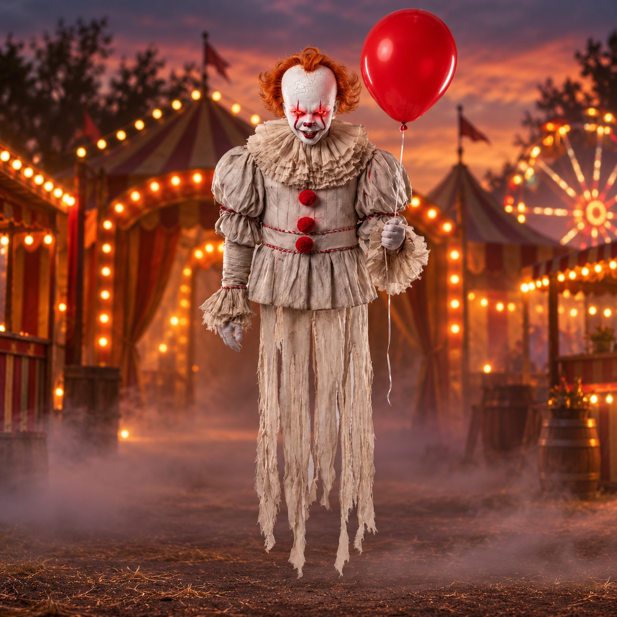 Spooky Drone - Pennywise flying clown