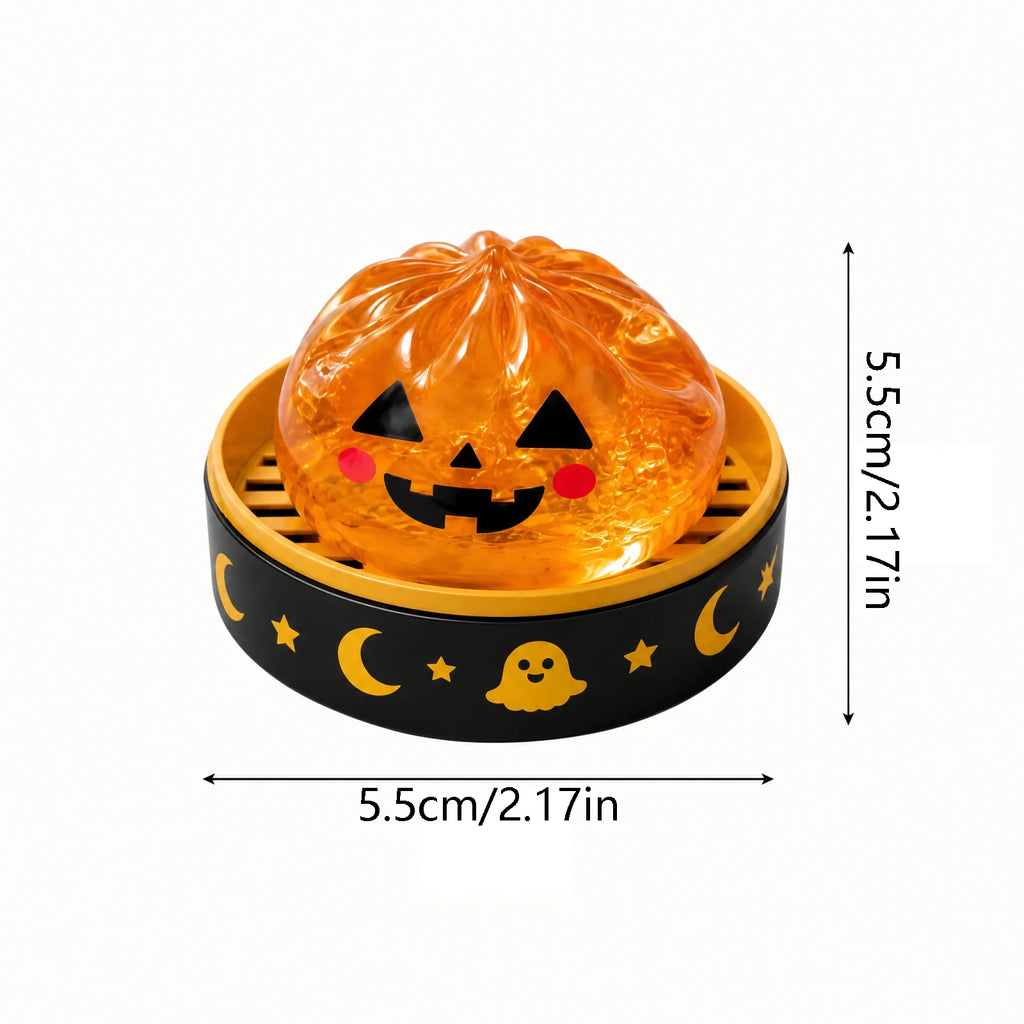Mystery Halloween Ghost Dumpling Squishy,Colorful Cute Bao Dumplings Squeeze Balls Stress Relief Sensory for Holiday