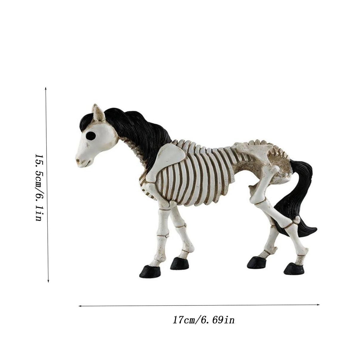 Amlbb Halloween Decorations Outdoor Halloween New Style Skeleton Horse Decoration Home Desktop Personality Decoration Gift Resin Decoration Halloween Decor on Clearance