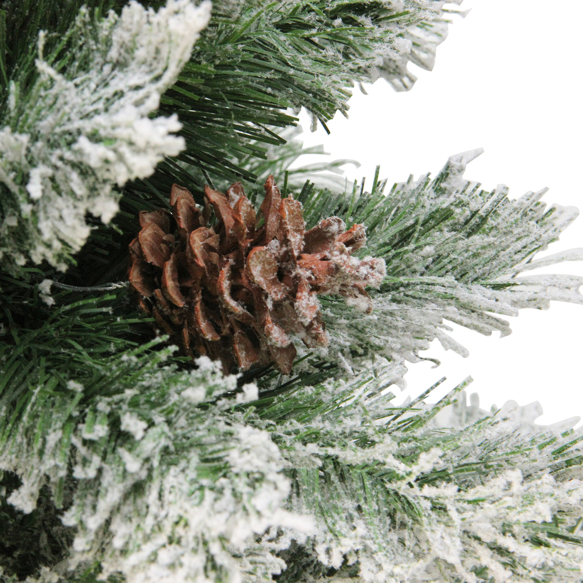 Flocked Angel Pine Artificial Christmas Tree, 6 ft, Unlit – view 3