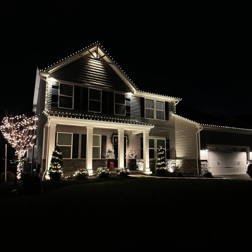 LED Faceted C9 Christmas Lights, Warm White, 100 Count, 66 ft – view 8