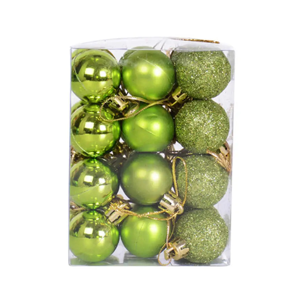Mini Flocked Ball Ornaments, Set of 24 – view 10