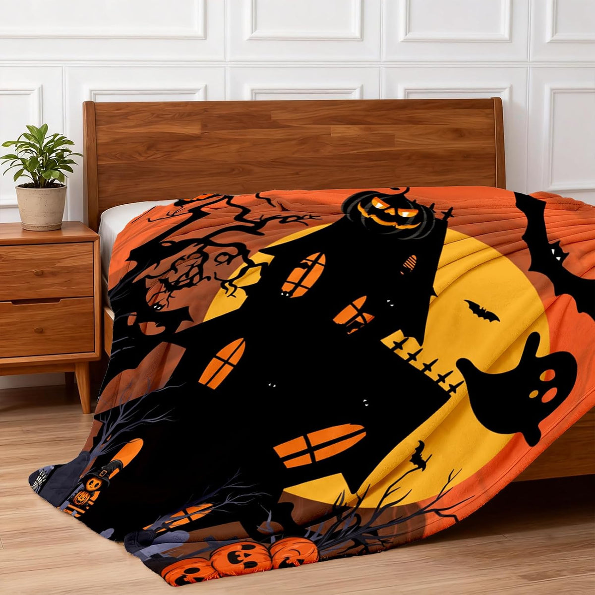 Cute Halloween Blankets for Kids/Adults, Spooky Blanket for Boy/Girls/Toddler, Throw Blanket for Couch 40"X 60"