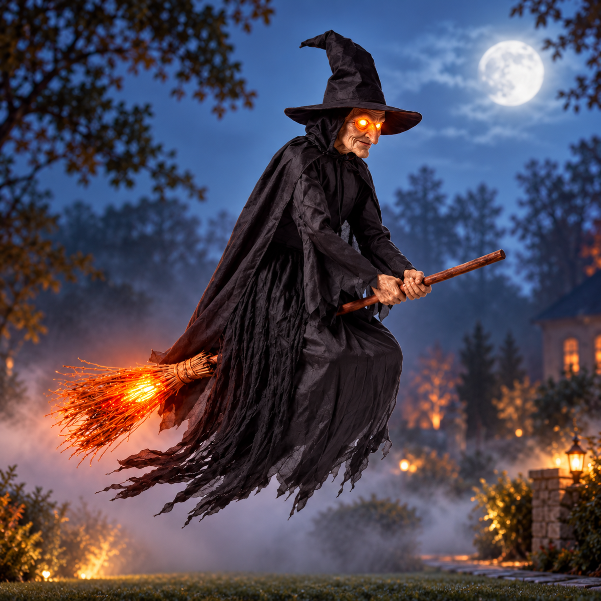 Spooky Drone - Witch flying ghost