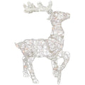 Glittered Rattan Reindeer, 30", Pre-Lit