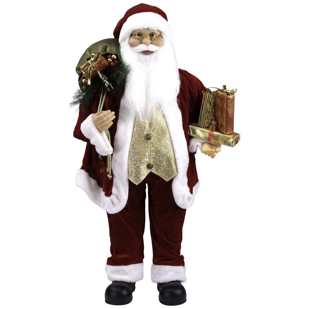 Holly Berry Santa Figure with Presents, 36" – view 2