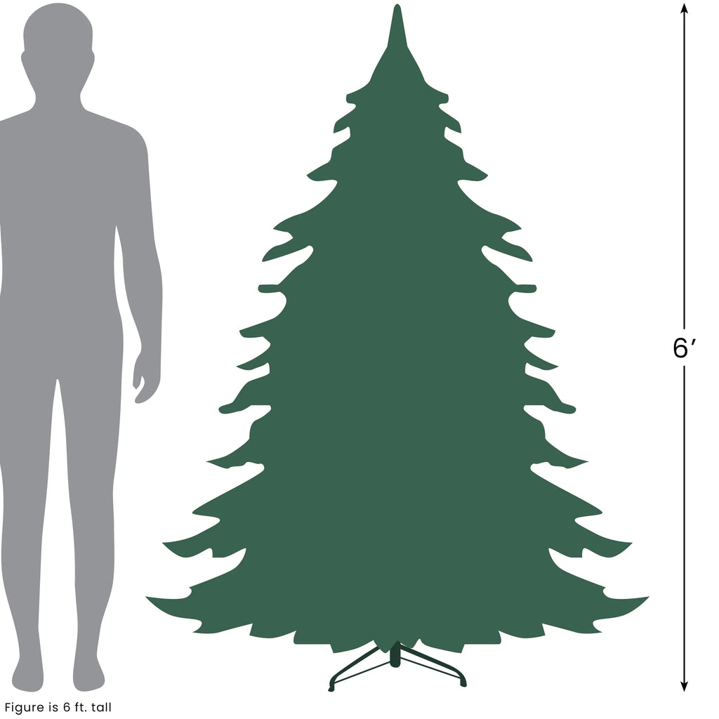 Pencil Northern Balsam Fir Artificial Christmas Tree, 6 ft, Unlit – view 5
