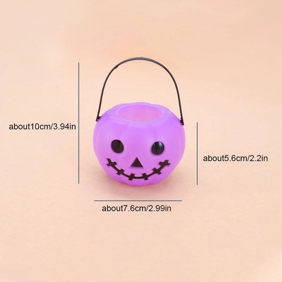 Halloween,Halloween Decorations ,Halloween Party Decorations,Halloween Pumpkin Bucket, Pumpkin Candy Bucket Plastic Lantern Bucket for Halloween Party Decorations Party Favors Purple
