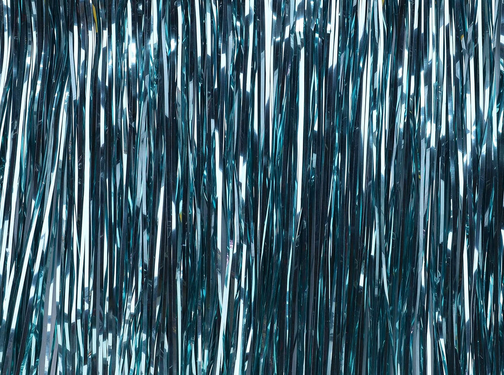 Lametta Icicle Tinsel Strands, Ice Blue – view 2