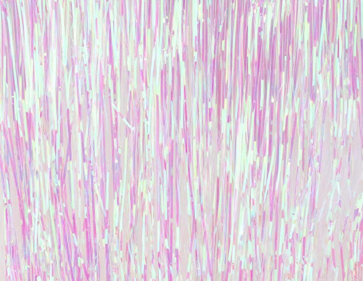 Lametta Icicle Tinsel Strands, Shiny Iridescent – view 2