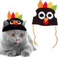Thanksgiving Cats Costume Cat Turkey Drumstick Hat for Small Dog Kitten Thanksgiving Party Costume Cosplay Accessory Headwear