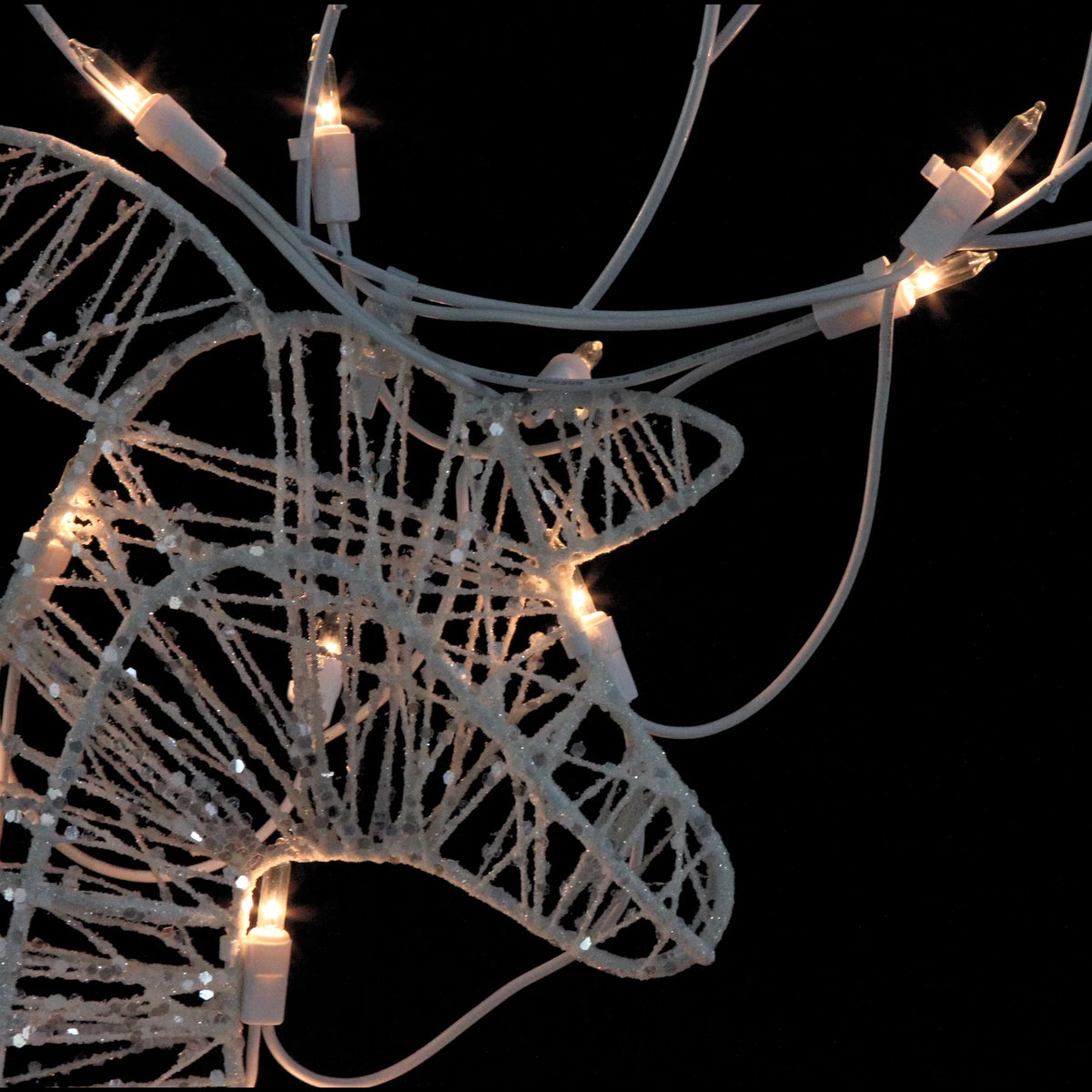 Lighted Glittered Deer Family, 30", Set of 3 – view 3