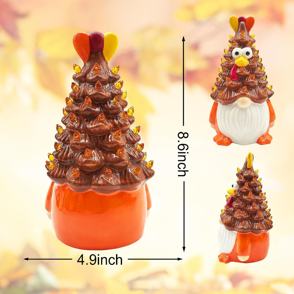 Thanksgiving Decorations, Thanksgiving Gnomes Ceramic Tree Decor