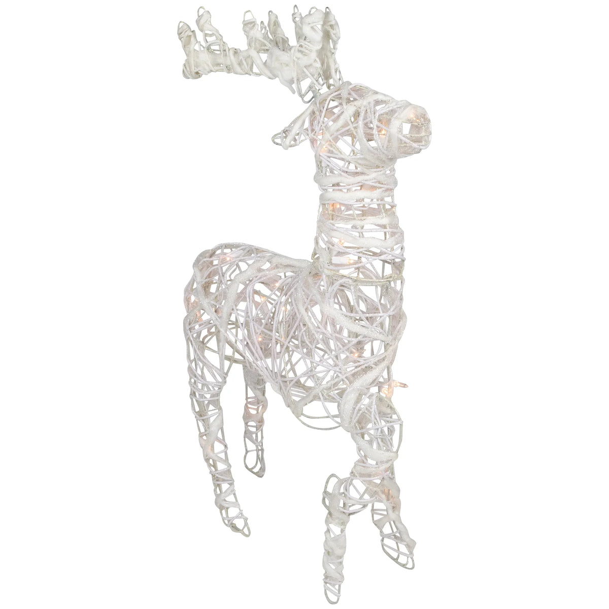 Glittered Rattan Reindeer, 30", Pre-Lit – view 3