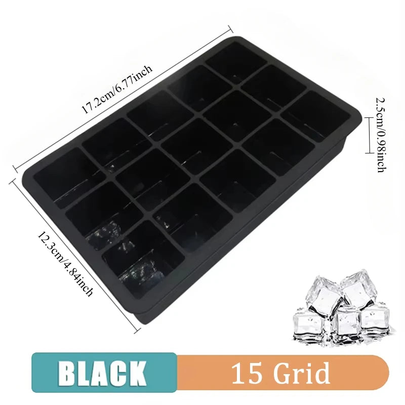 Safe Silicone Ice Cube Molds with Lid Spherical Ice Molds Reusable Whiskey Ice Cube Molds Cocktail Freezer DIY Homemade Barware