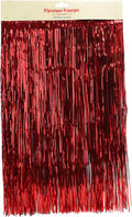 Lametta Icicle Tinsel Strands, Red