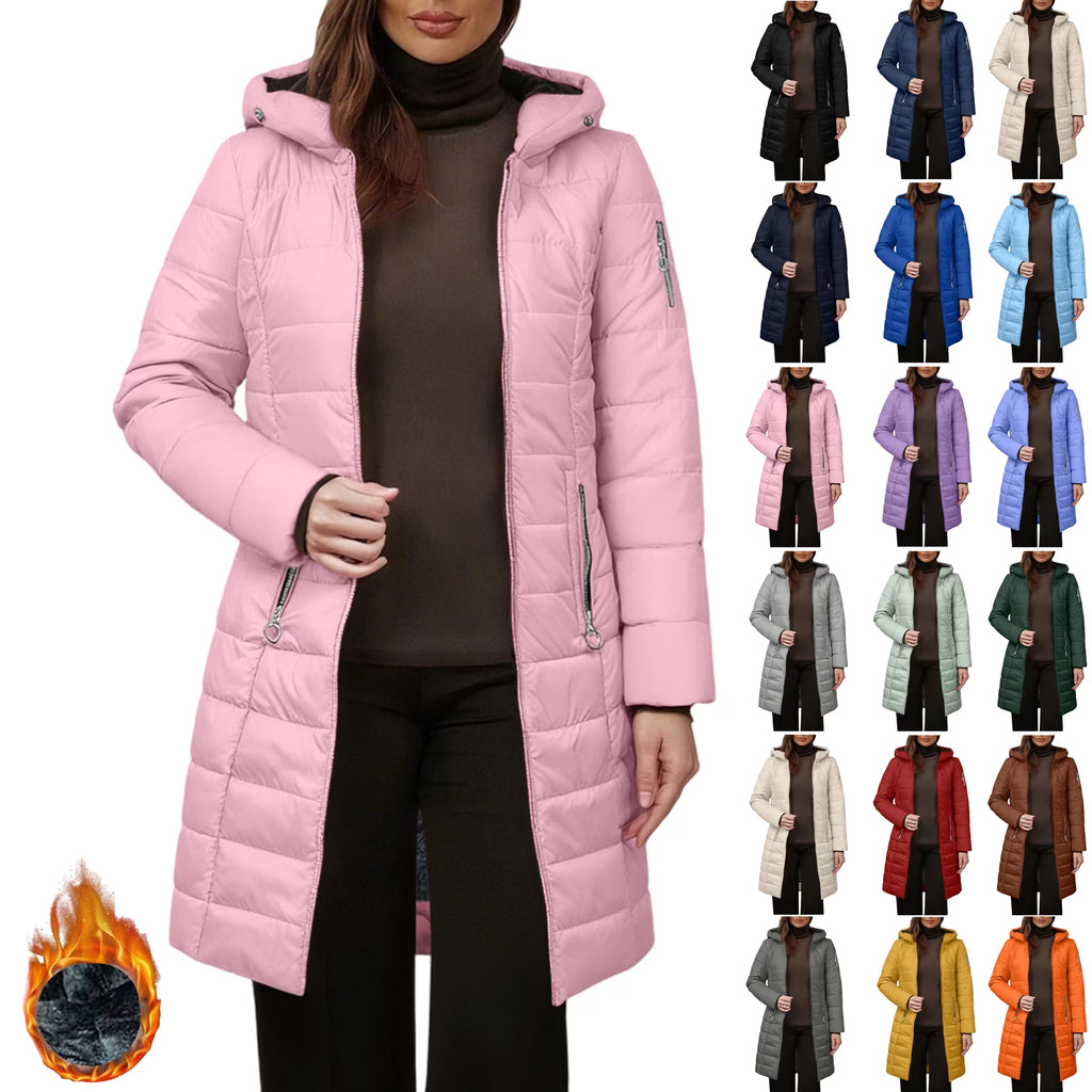 Women's Long Quilted Puffer Coat
