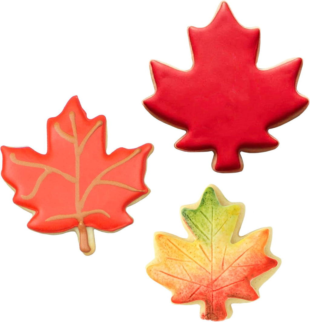 Ann Clark Maple Leaves Cookie Cutter Set of 3, Made in USA