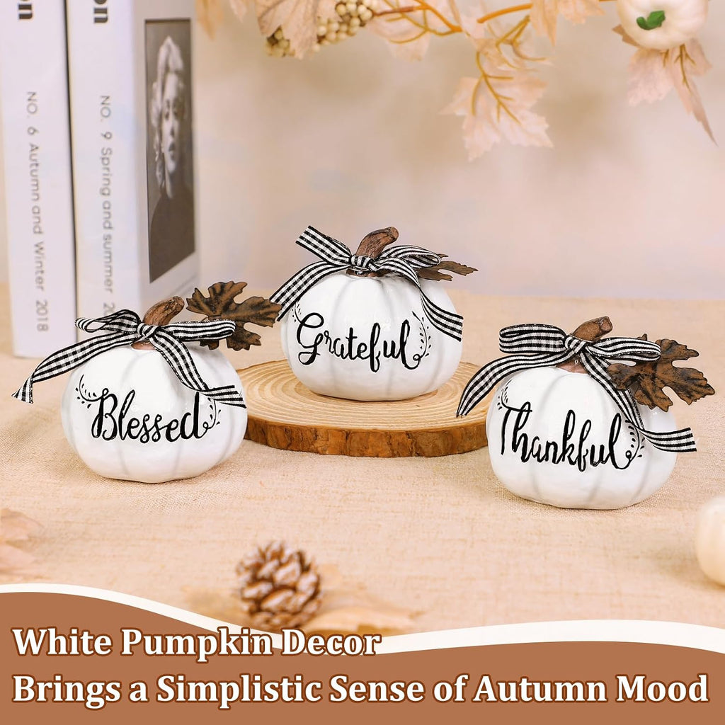 White Resin Pumpkin Trio – view 5