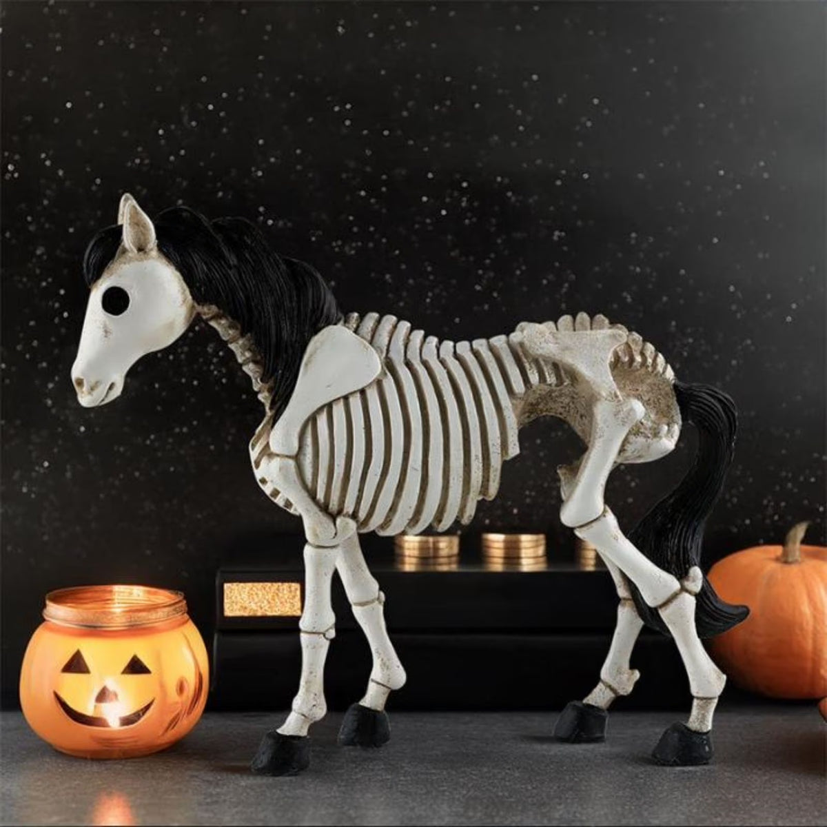 Amlbb Halloween Decorations Outdoor Halloween New Style Skeleton Horse Decoration Home Desktop Personality Decoration Gift Resin Decoration Halloween Decor on Clearance