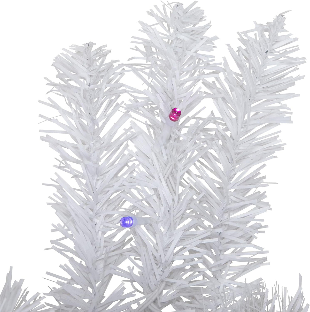 Pre-Lit White Pine Wreath, 36", Battery Operated, Multicolor LED – view 6
