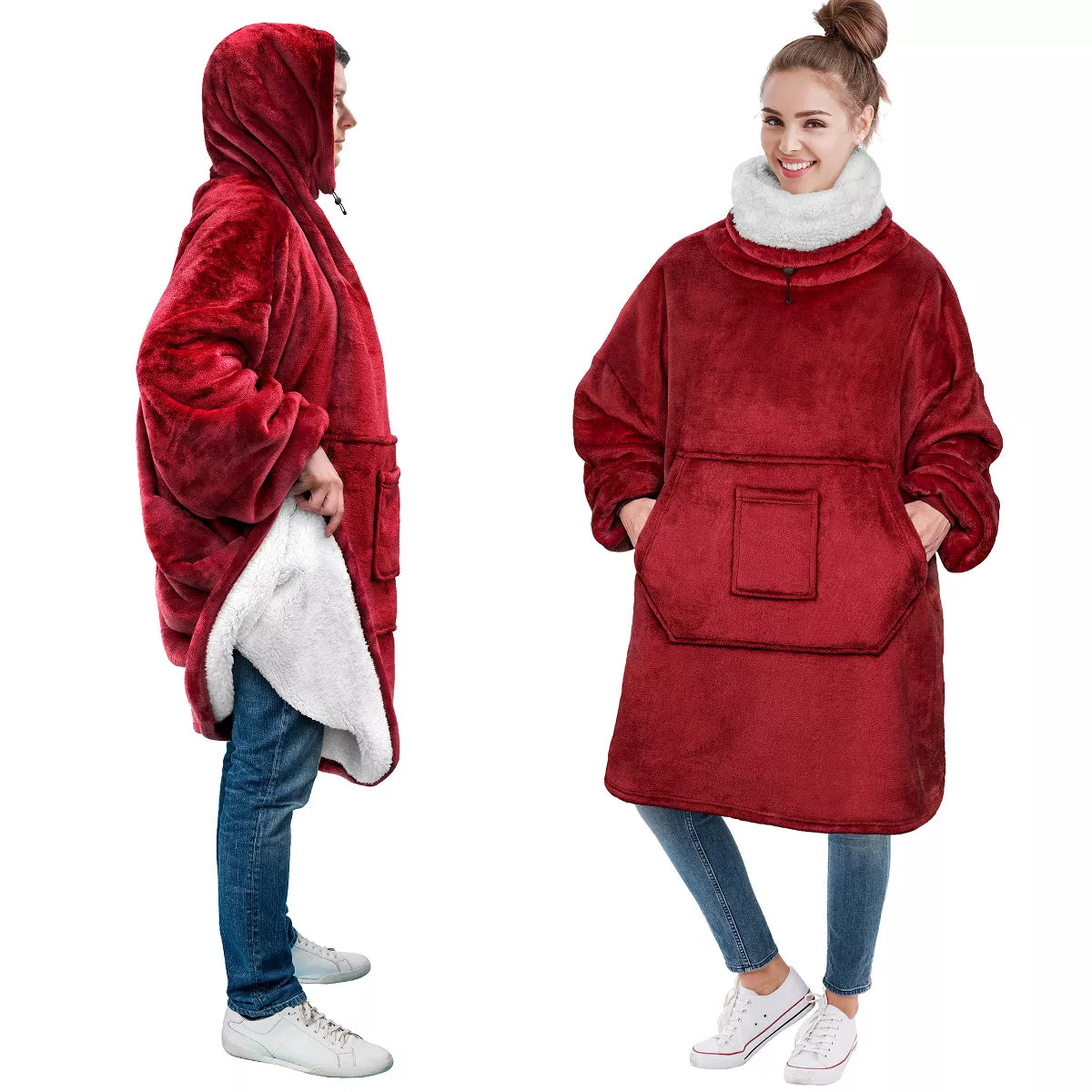 Pavilia Wearable Blanket Hoodie – view 9