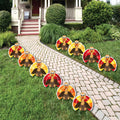 Thanksgiving Turkey - Turkey Lawn Decorations - Outdoor Fall Harvest Yard Decorations for Thanksgiving - 10 Piece