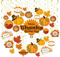 30 Pcs Thanksgiving Hanging Swirls for Thanksgiving Party Supplies Decorations