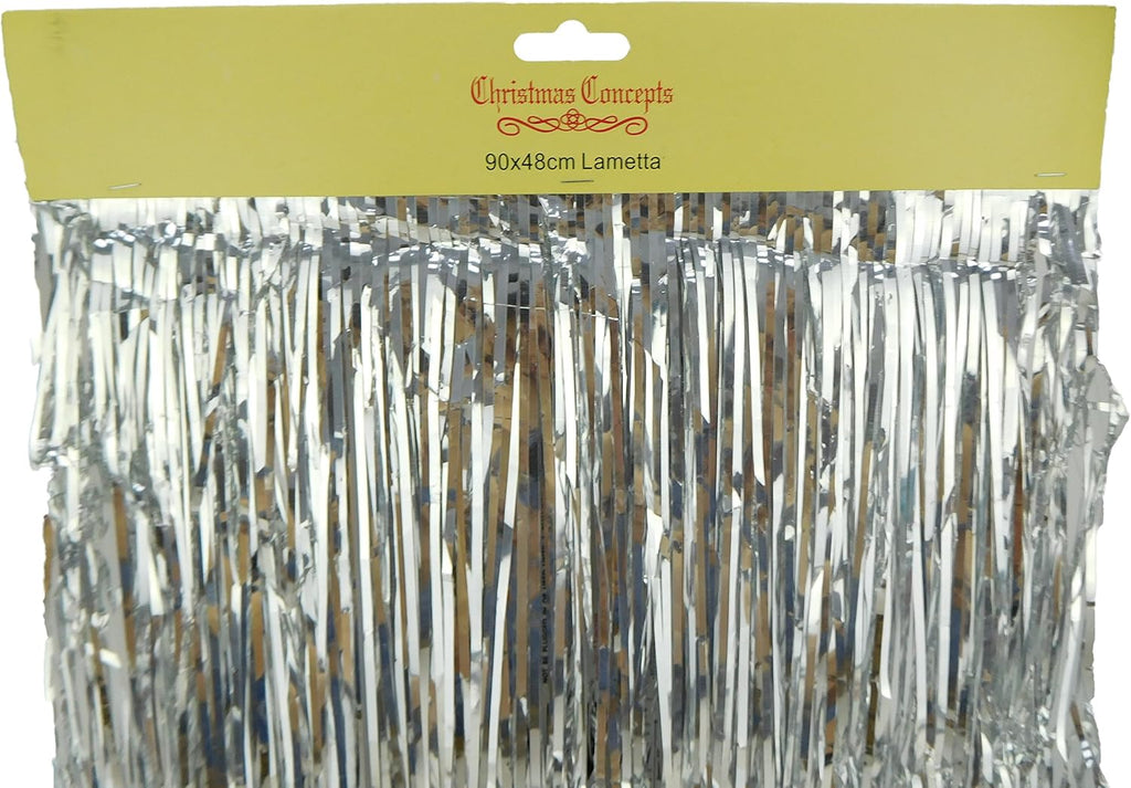 Lametta Icicle Tinsel Strands, Silver – view 2