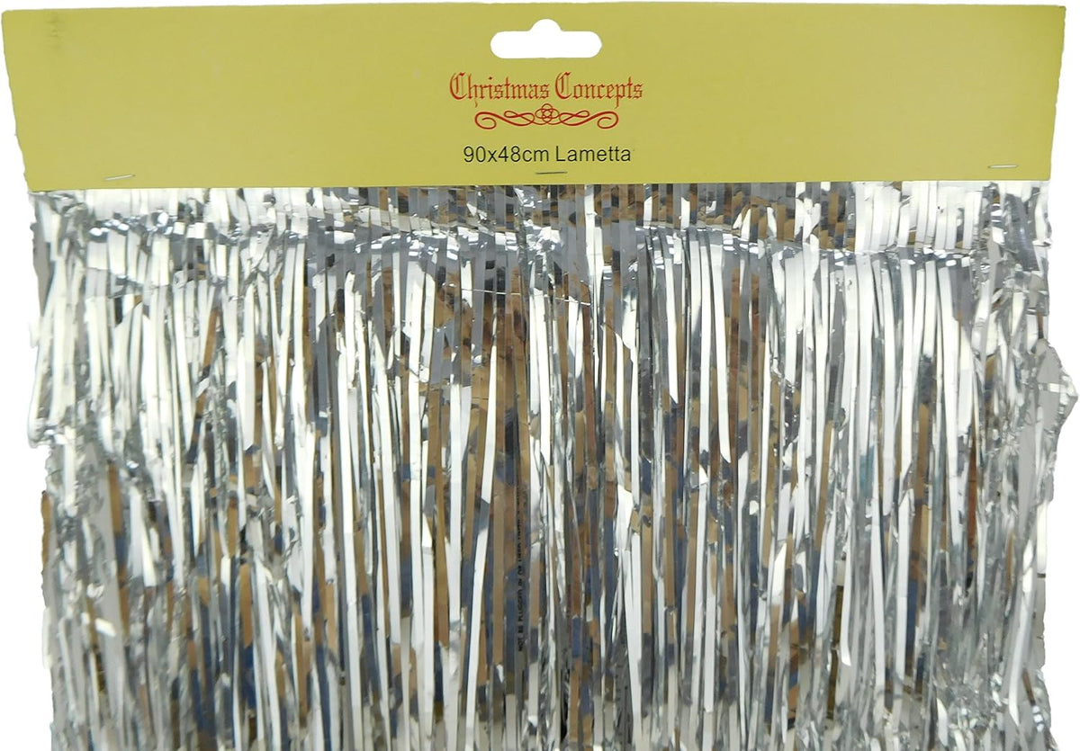 Lametta Icicle Tinsel Strands, Silver – view 2