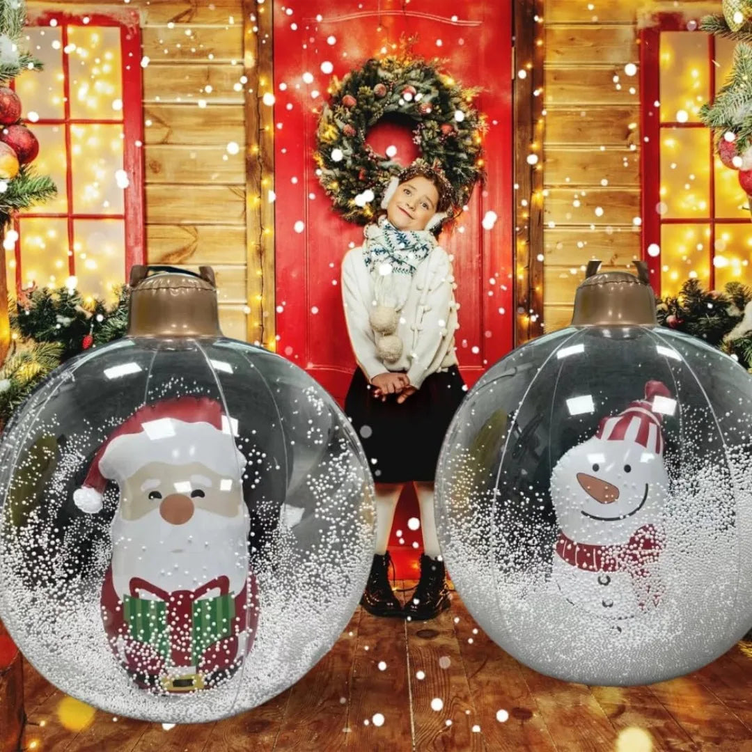 Light-Up Inflatable Christmas Balloons, 60 cm – view 3
