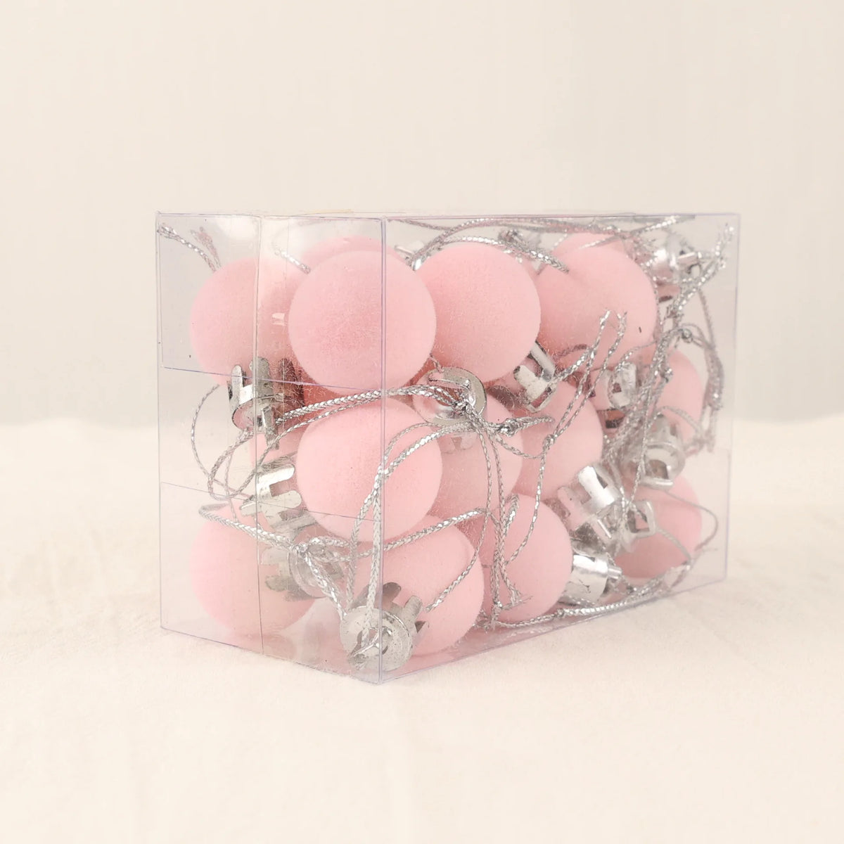 Mini Flocked Ball Ornaments, Set of 24 – view 5