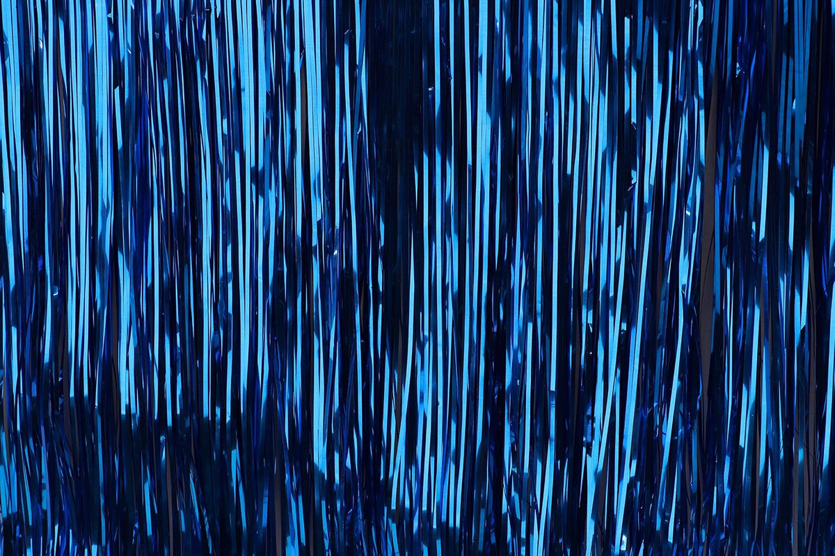 Lametta Icicle Tinsel Strands, Royal Blue – view 2
