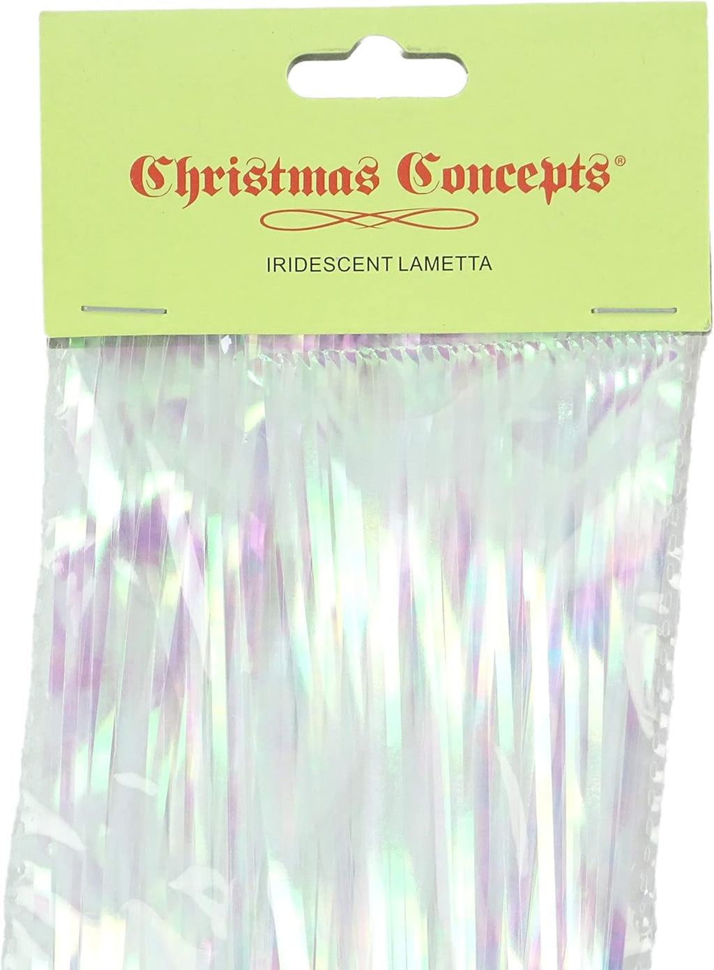 Lametta Icicle Tinsel Strands, Iridescent