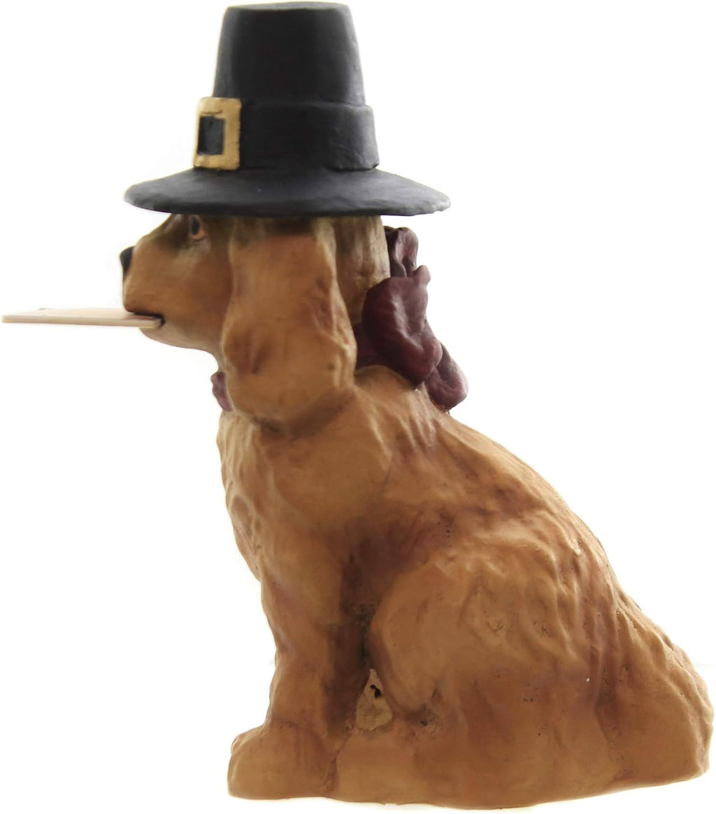 Thanksgiving Puppy Dog Figurine